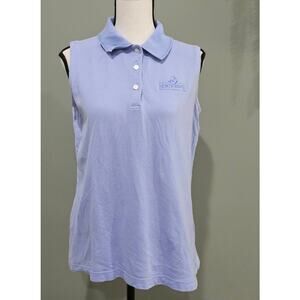 Izod North Ridge Country Club Large Blue 100% Cotton Sleeveless Top‎